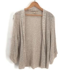 Eileen Fisher Linen blend open front cardigan